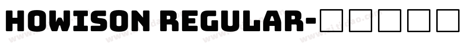 HOWISON Regular字体转换